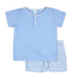 Rapife Blue Button Shorts Set 4350