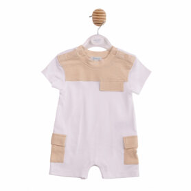Mintini Beige Colour Block Romper 6963