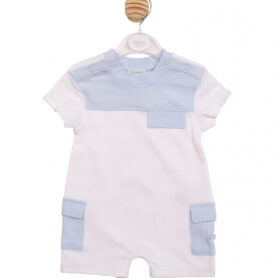 Mintini Blue Colour Block Romper 6963