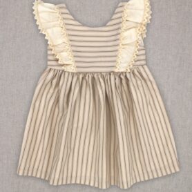 Rapife Beige Striped Dress 5215