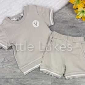 Visara Sand Logo Shorts Set