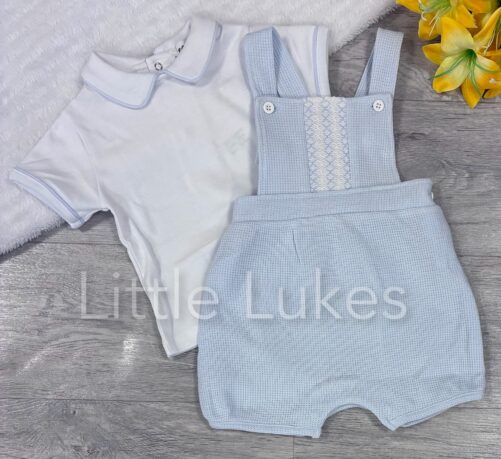 Kleo Kids Sky Embroidered Dungaree Set | Little Lukes