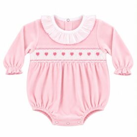 Kleo Kids Pink Hearts Romper
