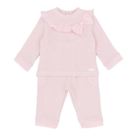 Amore Pink Knitted Jog Set