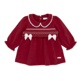 Amore Red Smocked Dress