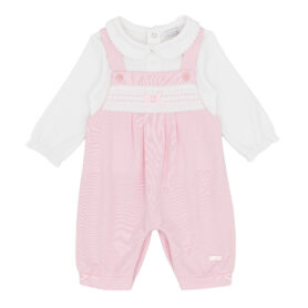 Amore Pink Dungaree Set