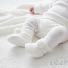 White Knitted Booties