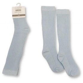 Sky Ribbed Knee High Socks 2243S