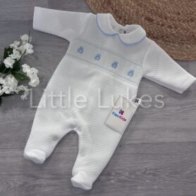 Kleo Kids White and Blue Teddy All In One