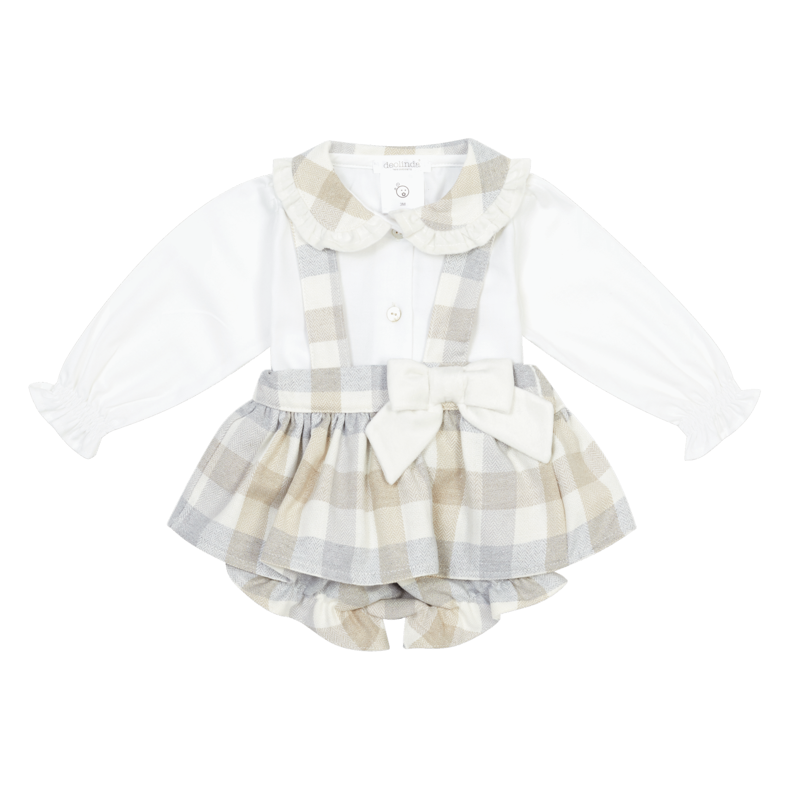 Deolinda Beige Bloomers Set