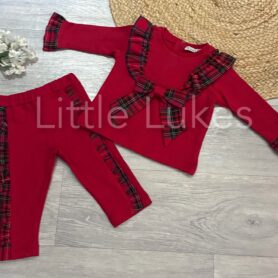 Visara Red Frill Set