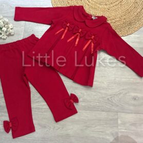 Visara Red Bow Set