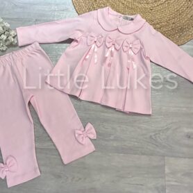Visara Pink Bow Set