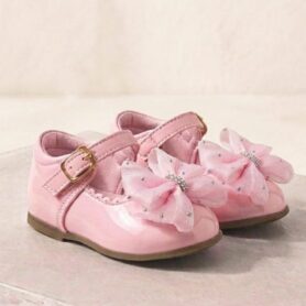 Josefina Pink Sparkle Bow Shoe