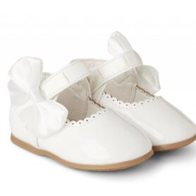 Bianca White Bow Shoe